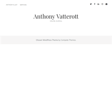 Tablet Screenshot of anthonyvatterott.com
